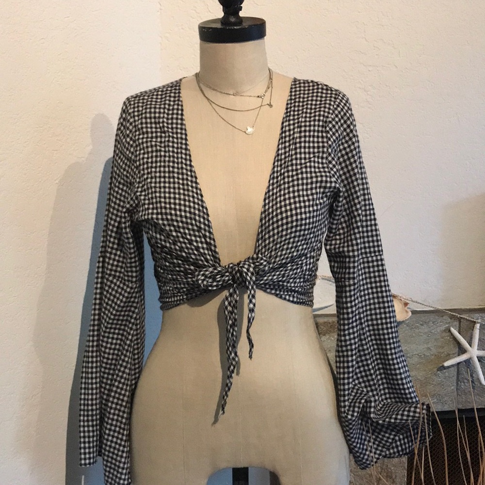 Gingham ♠️ long sleeve